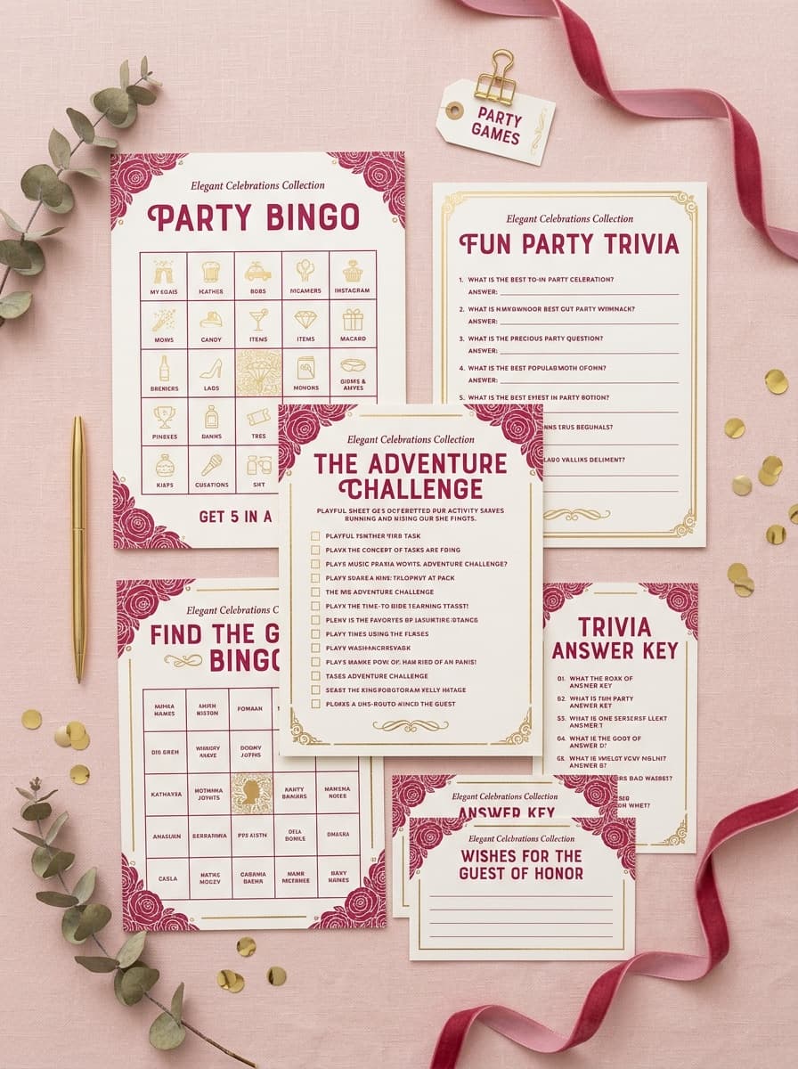 Digital Party Games — Classic Elegant